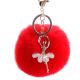 Porte cles Pompon Rouge
