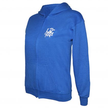 Sweat Capuche Zippe Enfant BLEU Affiche Mon Premier Lac des Cygnes