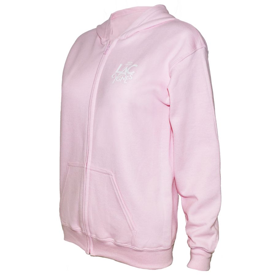 Sweat Capuche Zippe Enfant ROSE Affiche Mon Premier Lac des Cygnes