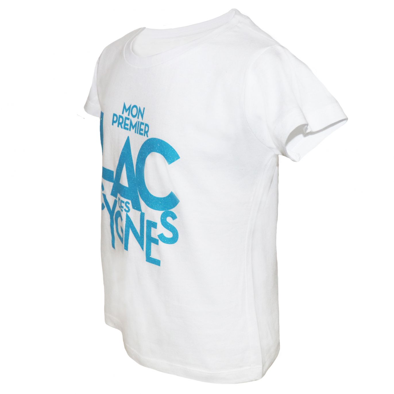 T shirt enfant BLANC Logo Paillettes