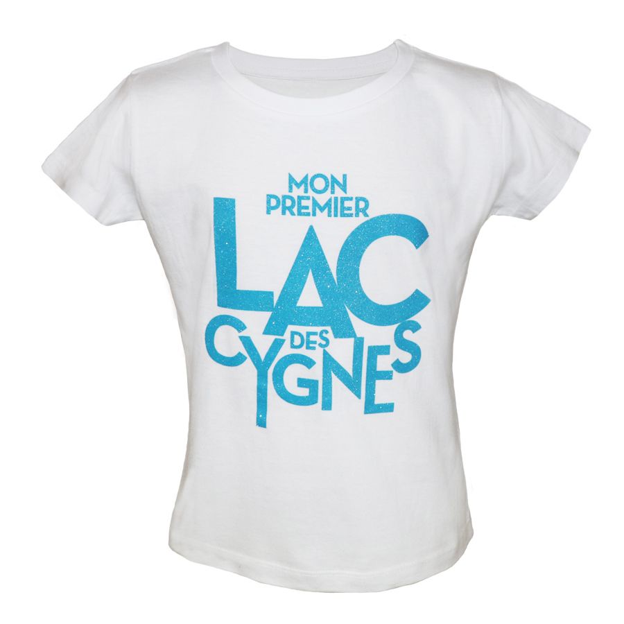 T shirt enfant BLANC Logo Paillettes