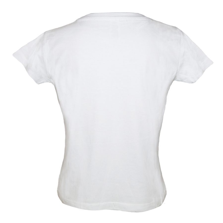 T shirt enfant BLANC Logo Paillettes