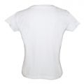 T shirt enfant BLANC Logo Paillettes