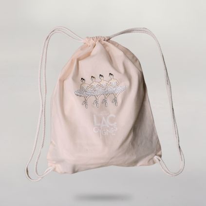 Sac à dos ficelle rose