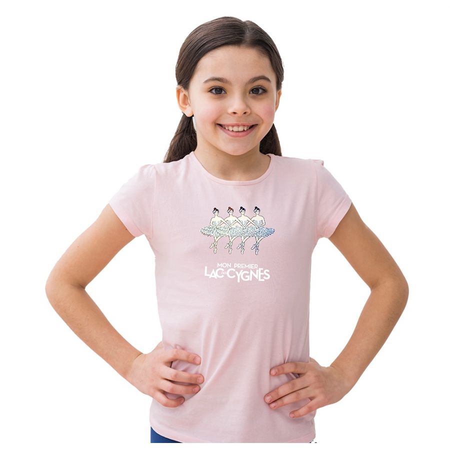 T-shirt rose – Pas de 4